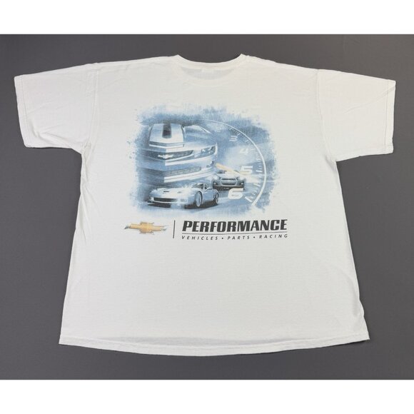 Rare Vintage Y2K Chevrolet Camaro Performance Racing Art White Shirt XL Logo - Picture 1 of 6